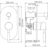 Смеситель для ванны и душа WASSERKRAFT WERN 4241