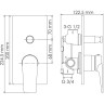 Смеситель для ванны и душа WASSERKRAFT WIESE 8461