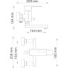 Смеситель для ванны с душем WASSERKRAFT ALME 1501
