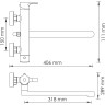Смеситель для ванны WASSERKRAFT BERKEL 4802L
