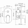 Смеситель для ванны WASSERKRAFT DILL 6161