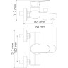 Смеситель для ванны WASSERKRAFT DONAU 5301