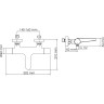 Смеситель для ванны WASSERKRAFT ELBE 7411 THERMO