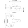 Смеситель для ванны WASSERKRAFT LEINE 3501