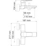 Смеситель для ванны WASSERKRAFT LOPAU 3201