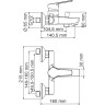 Смеситель для ванны WASSERKRAFT RHIN 4401