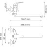 Смеситель для ванны WASSERKRAFT ROSSEL 2802L