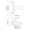 Смеситель для ванны WASSERKRAFT SALM 2701