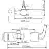 Смеситель для ванны WASSERKRAFT SAUER 7101