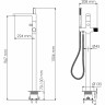 Смеситель напольный для ванны WASSERKRAFT MOSEL 4621