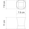 Стакан для зубных щеток WASSERKRAFT AMPER K-5428WHITE