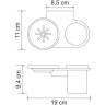 Стакан с мыльницей WASSERKRAFT KAMMEL K-8326