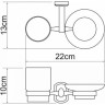 Стакан с мыльницей WASSERKRAFT ODER K-3026
