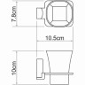 Стакан WASSERKRAFT EXTER K-5228