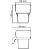 Стакан WASSERKRAFT GLAN K-5128