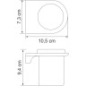 Стакан WASSERKRAFT KAMMEL K-8328WHITE