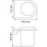 Стакан WASSERKRAFT KAMMEL K-8328