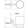 Стакан WASSERKRAFT RHEIN K-6228