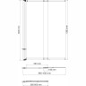 Стеклянная шторка на ванну WASSERKRAFT SCHUNTER 82S02-100