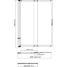 Стеклянная шторка WASSERKRAFT DILL 61S02-100
