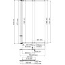 Стеклянная шторка WASSERKRAFT DILL 61S02-80 WasserSchutz