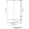 Стеклянная шторка WASSERKRAFT MAIN 41S02-100 RM