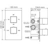 Термостатический смеситель WASSERKRAFT ALME 1544 TERMO