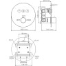 Термостатический смеситель WASSERKRAFT DINKEL 5844 THERMO