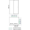 Уголок душевой WASSERKRAFT AULA 11P07 120х90 см, хром