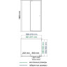 Уголок душевой WASSERKRAFT AULA 11P03 90х90 см, хром