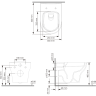 Унитаз с крышкой WASSERKRAFT BERKEL 2 в 1