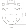 Унитаз с крышкой WASSERKRAFT MINDEL 2 в 1
