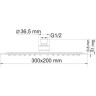 Верхний душ 300х200 мм WASSERKRAFT A069