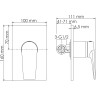 Встраиваемый комплект для биде WASSERKRAFT A8451.186.239.215