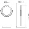 Зеркало косметическое WASSERKRAFT K-1003