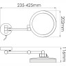 Зеркало косметическое WASSERKRAFT K-1004 с подсветкой